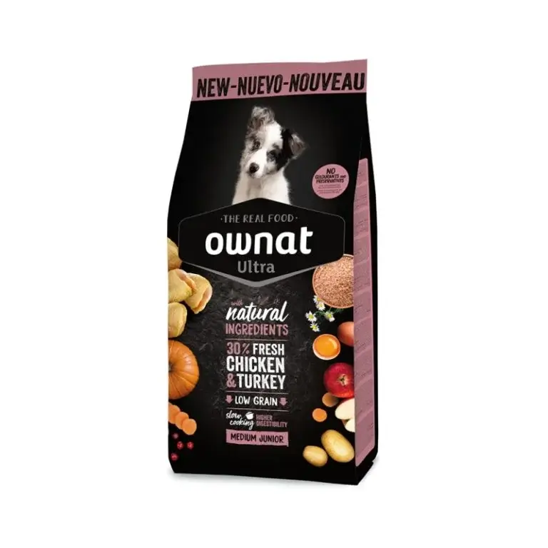 ownat-ultra-medium junior Ownat Ultra Low Grain Medium Junior Chicken & Turkey - Image 1