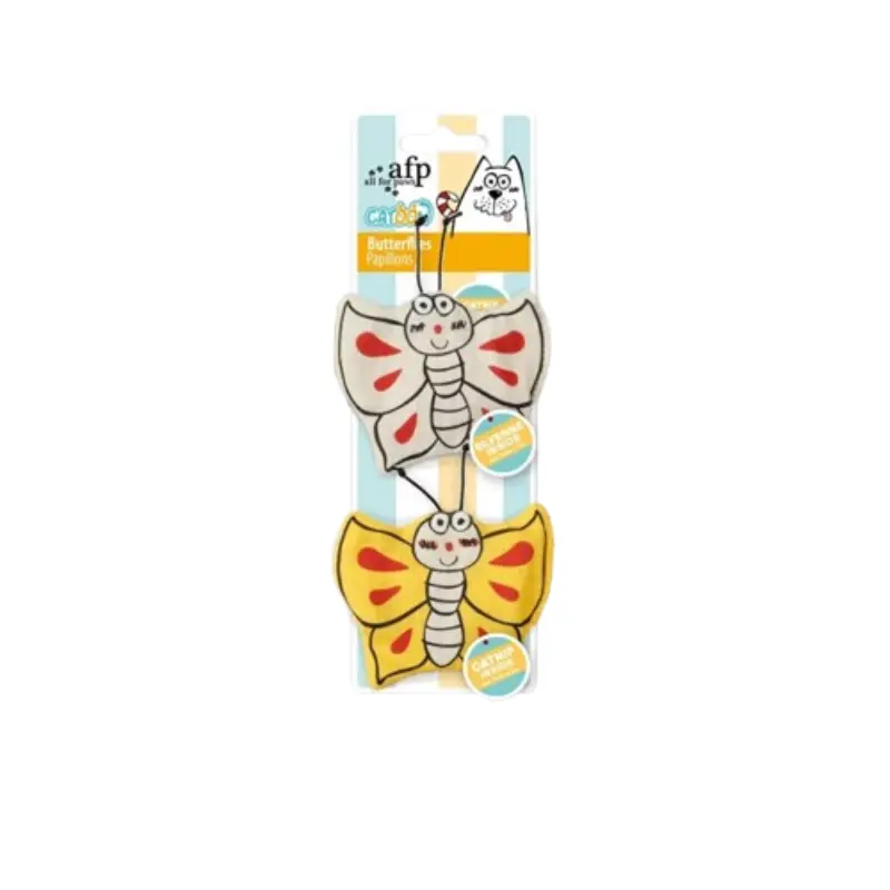afp-paixnidi-gatas-butterfly-af2865 All For Paws Παιχνίδι Γάτας Πεταλούδες Με Ιαπωνικό Catnip Butterflies - Image 1