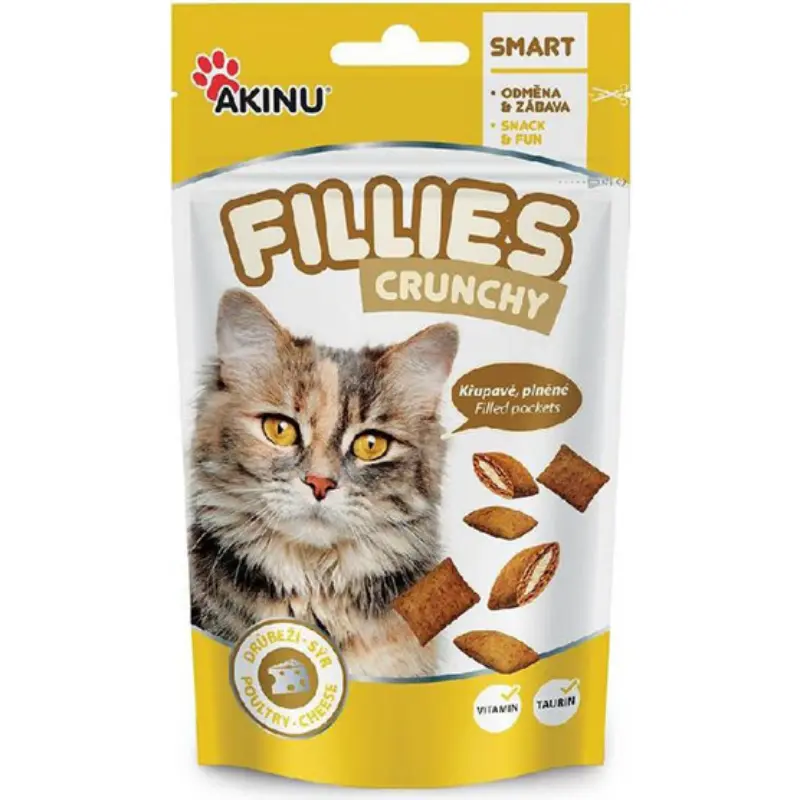 akinu-fillies-crunchy-with-chicken-cheese-50gr Akinu Fillies Crunchy Chicken & Cheese 50gr - Image 1