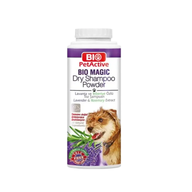 bio-pet-active-magic-dry-shampoo-powder-levander-rosemary-extract-150gr-bp330 Σαμπουάν Bio Petactive Magic Dog Σκόνη Στεγνού Καθαρισμού με Λεβάντα 150gr - Image 1