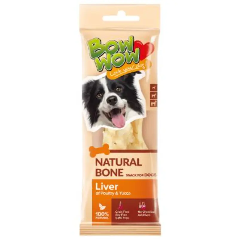 bowbow-natural-bone-with-liver-of-poultry-and-yucca-24gr BowWow Super Natural Bone with Poultry & Yucca 24gr - Image 1