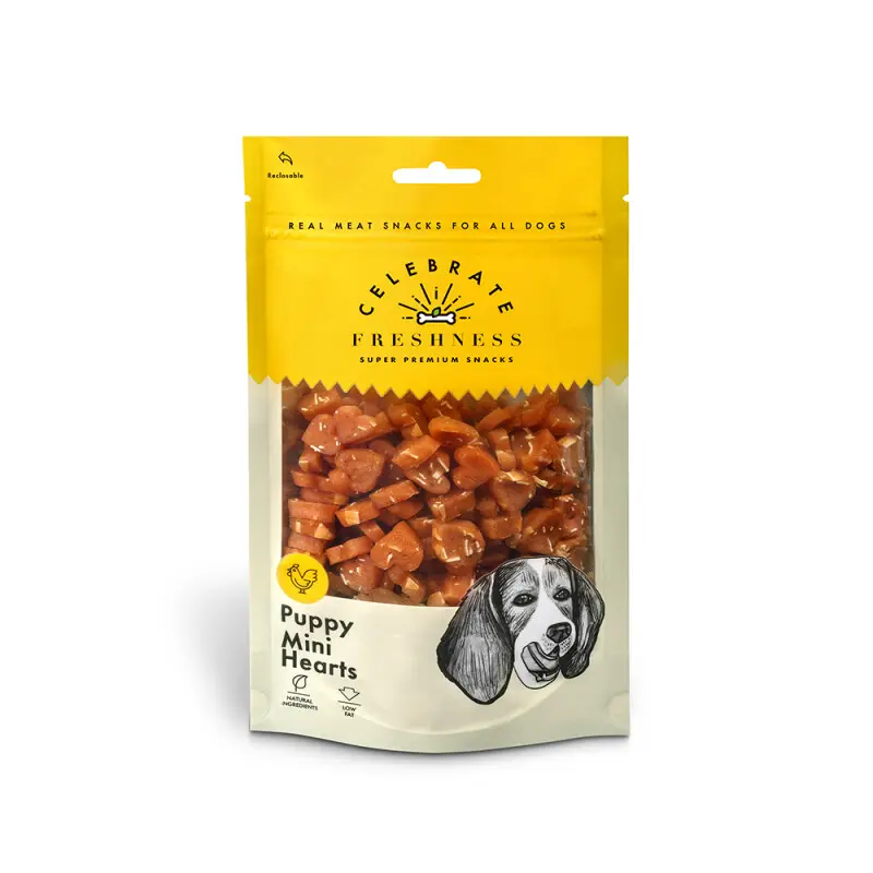 celebrate-freshness-puppy-mini-hearts-chicken-100gr Celebrate Freshness Puppy Mini Hearts Chicken 100gr - Image 1