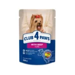 Club 4 Paws Adult Small Breeds Beef in Jelly 100gr