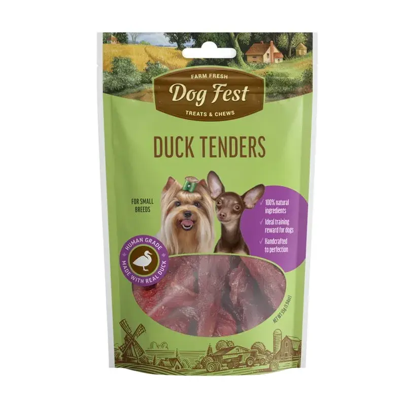 dogfest-duck-fillet-strips-small-breed Dog Fest Λιχουδιά Duck Fillet Strips Small Breed 55gr - Image 1