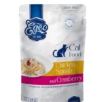 EGEO Cat Adult Κοτόπουλο, Πιτσούνι & Κράνμπερι σε mousse 85gr