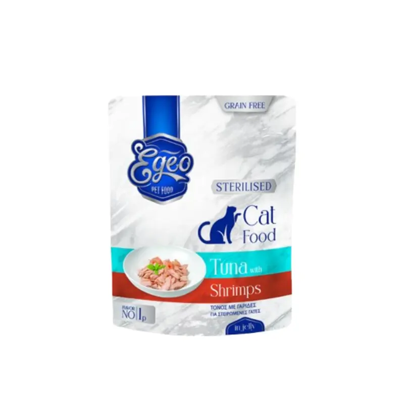 egeo-tuna-shrimps-jelly-85gr-eg043 EGEO Cat Sterilized Τόνος με Γαρίδες σε ζελέ 85gr - Image 1