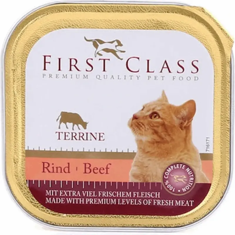 first-class-premium-adult-terrine-with-beef-100gr First Class Beef 100gr - Image 1