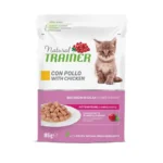Natural Trainer Cat Wet Food Kitten & Young Chicken 85gr