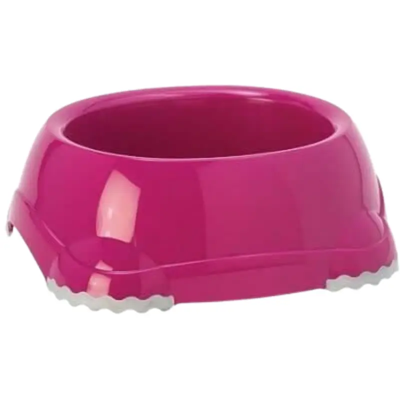 moderna-smarty-xsmall-doxeio-faghtou-antioloisthitiko-210ml-roz MODERNA Smarty X-Small Πλαστικό Μπολ με Αντιολισθητική Βάση 210ml - Image 1