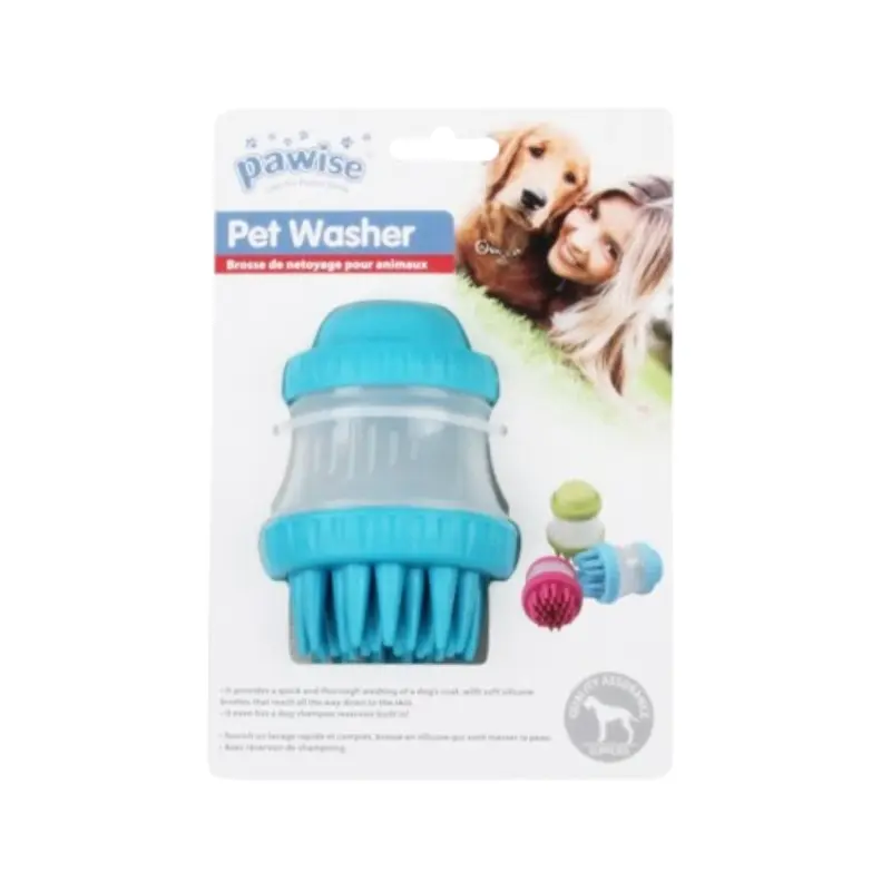 pawise-wet-washer-mple Βούρτσα σιλικόνης με δοχείο για εύκολο πλύσιμο κατοικιδίου 125ml - Image 1