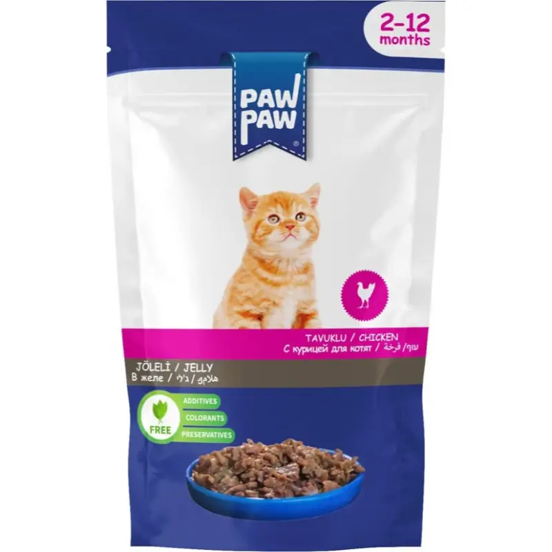 pawpaw-kitten-with-chicken-in-jelly-85gr Pawpaw Kitten Chicken in Jelly 85gr - Image 1