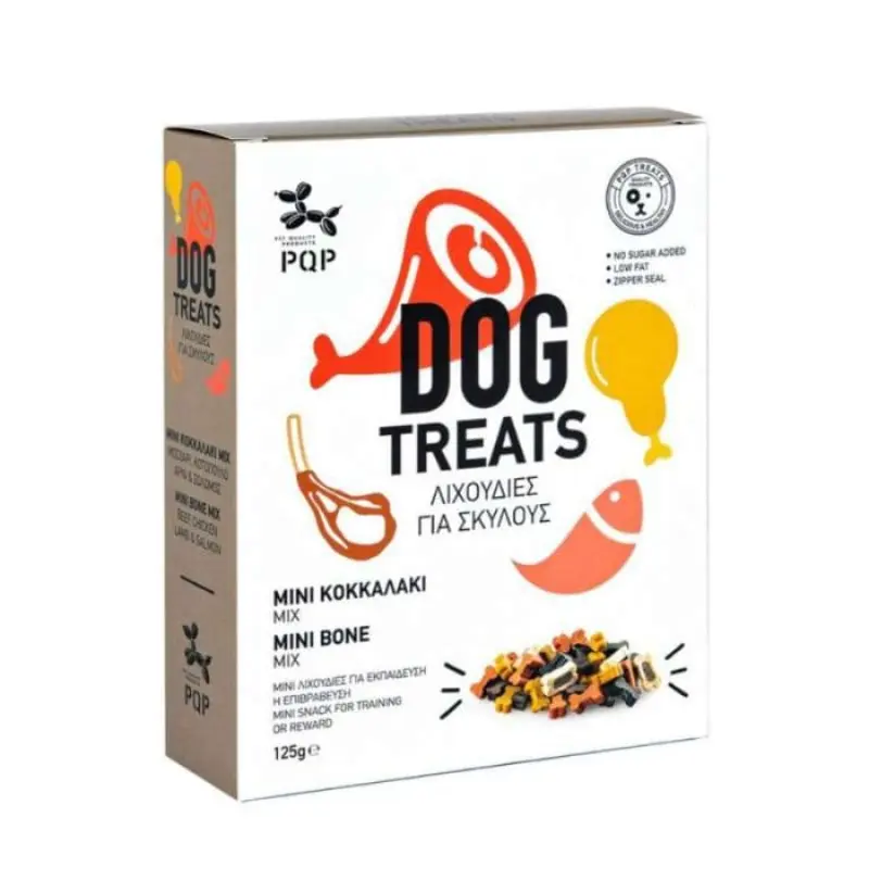 pqp-lixoudies-skylou-mini-kokkalaki-mix PQP Λιχουδιές Σκύλου Μίνι Κοκκαλάκι Mix 125gr - Image 1