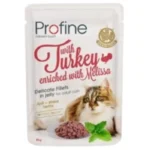 Profine Υγρή Τροφή Γάτας Grain Free Delicate Fillets Γαλοπούλα με Μελισσόχορτο 85gr