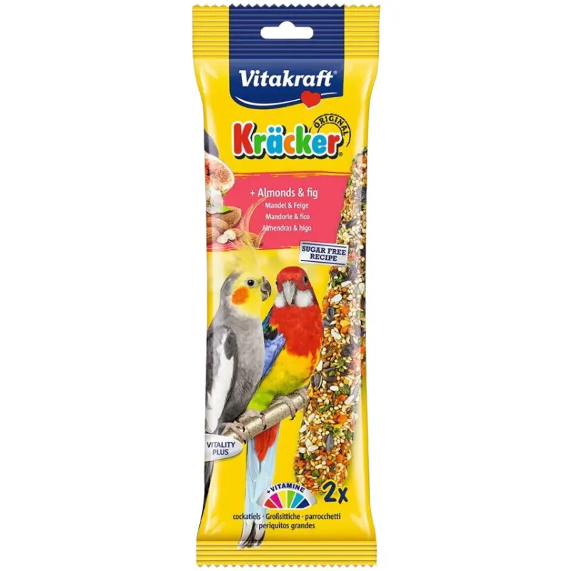 stick-gia-papagalous-vitakraft-kracker-honey-sesame Vitakraft Kracker Duo για Παπαγάλους με Μέλι και Σουσάμι 2τμχ - Image 1