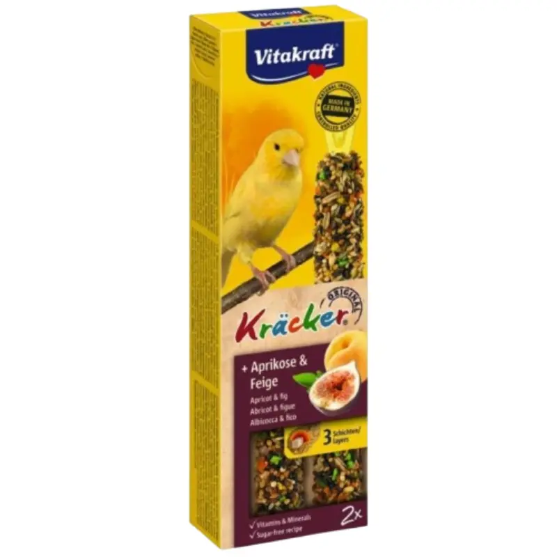 stick-kanarinia-vitakraft-kracker-apricot-fig Vitakraft Kracker Duo για Καναρίνια με Βερύκοκο και Σύκο 2τμχ - Image 1