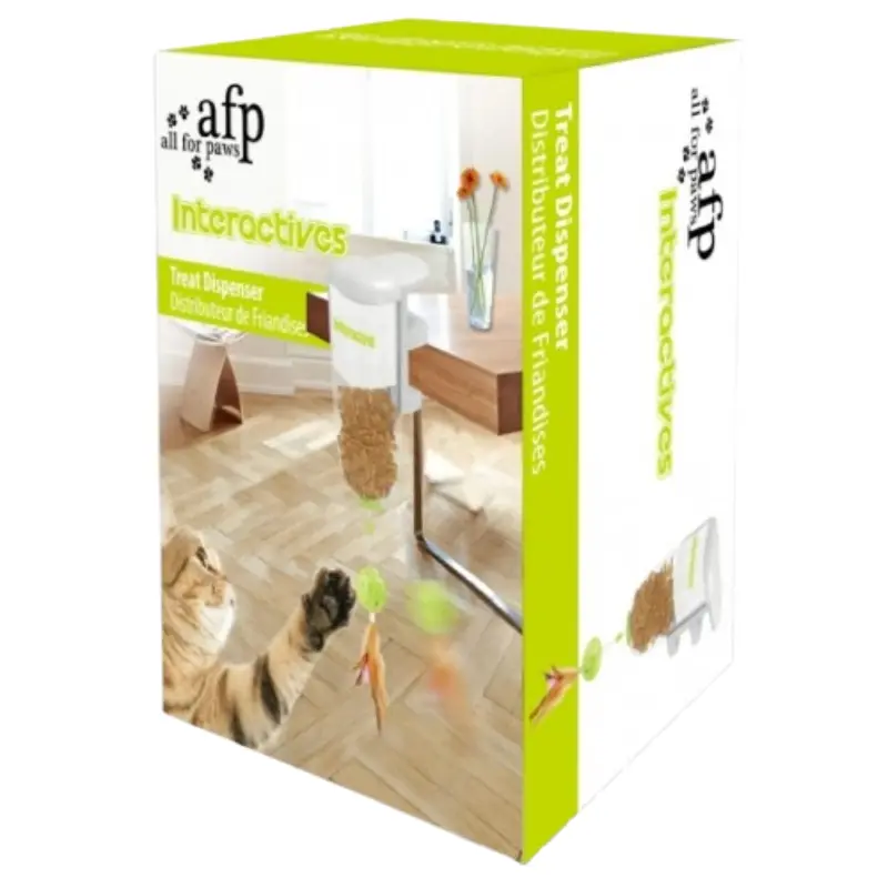 treat-dispenser-interactive-diadrastiko-gatas AFP Εκπαιδευτικό Παιχνίδι Γάτας Interactive Treat Dispenser 6,8×9,5×14,4cm - Image 1