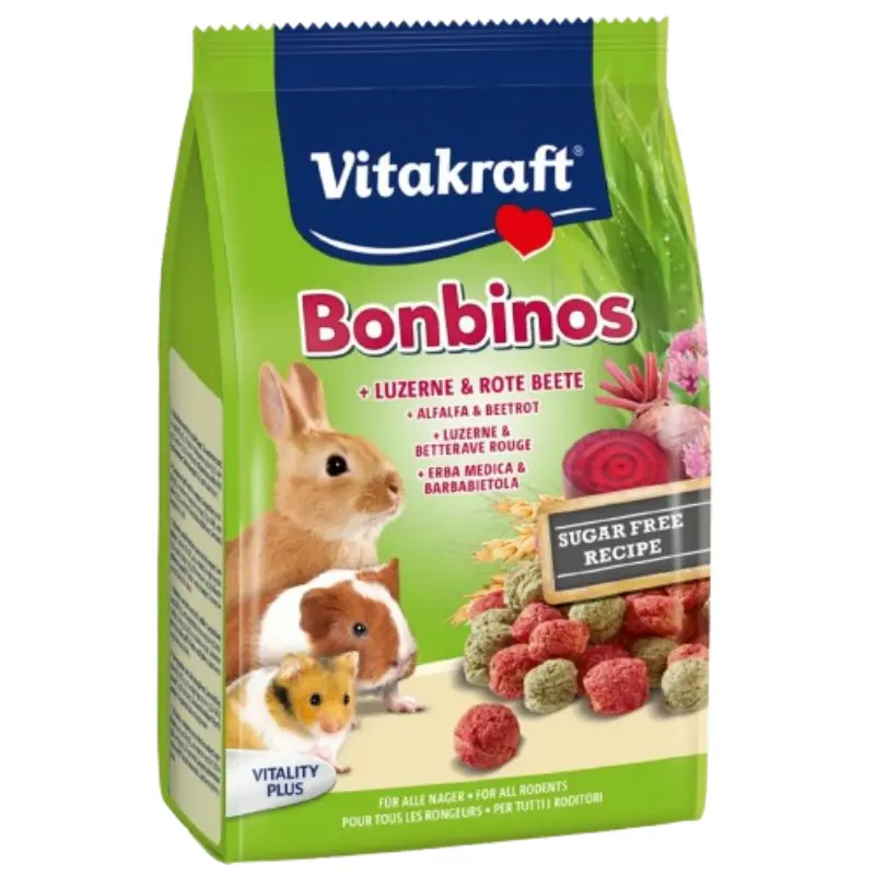 vitakraft-bombinos-beetroot-lucerne-40gr Vitakraft Bonbinos Λιχουδιές για Κουνέλια και Τρωκτικά 40gr - Image 1