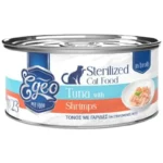 Egeo Cat Sterilised Τόνος με Γαρίδες σε Ζωμό 70gr