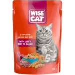 Wise Cat with Juicy Beef in Sauce 100gr