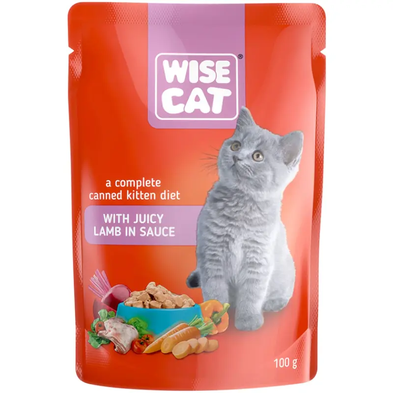 ygri-trofi-gia-gatakia-wise-me-arni-se-saltsa-100gr- Wise Kitten with Juicy Lamb in Sauce 100gr - Image 1