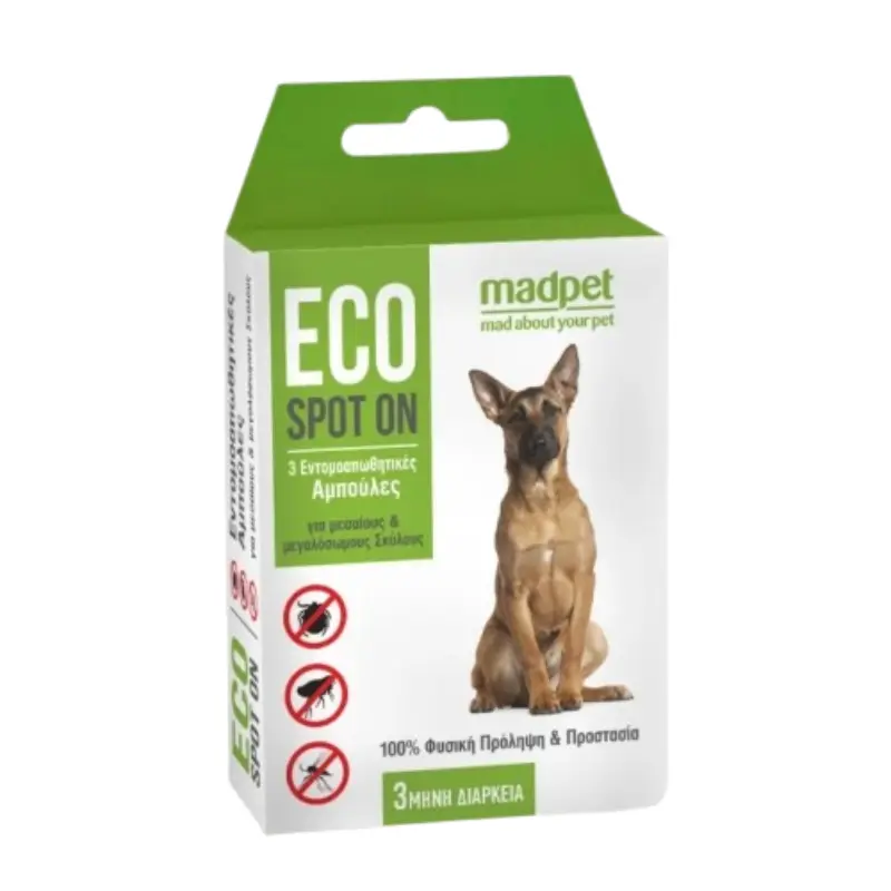 MP-90031 Madpet Αντιπαρασιτικές Αμπούλες για Σκύλους Μεσαίου, Μεγάλου Μεγέθους 3τμχ - Image 1