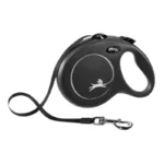 Flexi New Classic Small Ιμάντας 5m έως 15kg Μαύρο
