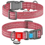 Περιλαίμιο Waudog Reflective Red Fastex Medium 20mm x 28-40cm με Smartid