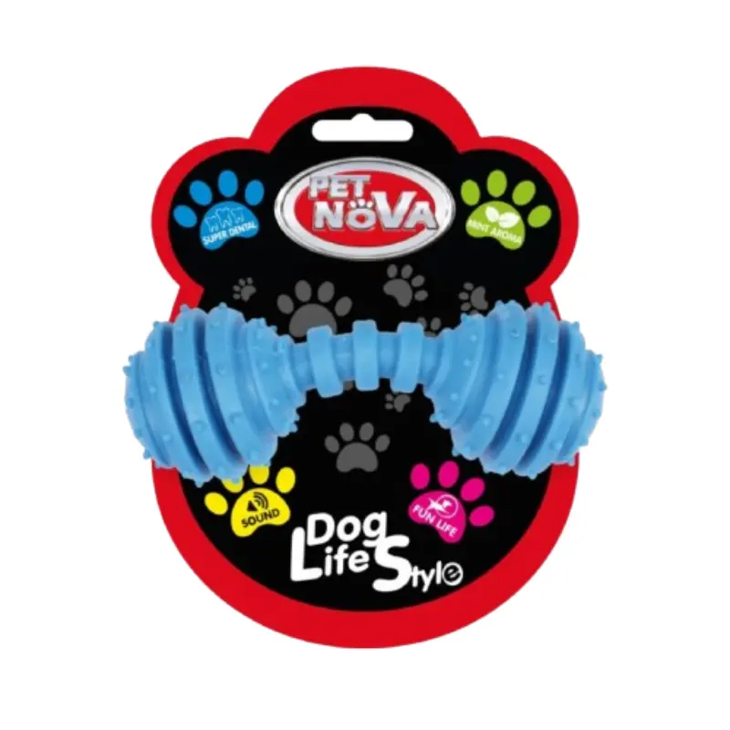 31915-1400x1400h- PET NOVA Dental Αλτήρας Σκύλου TPR Μπλε 12 cm - Image 1