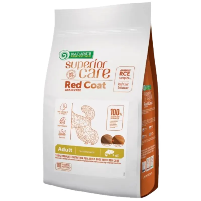 Adult_Small_breeds_Salmon- Nature's Protection Red Coat Salmon Grain Free Adult Mini 1,5kg - Image 1