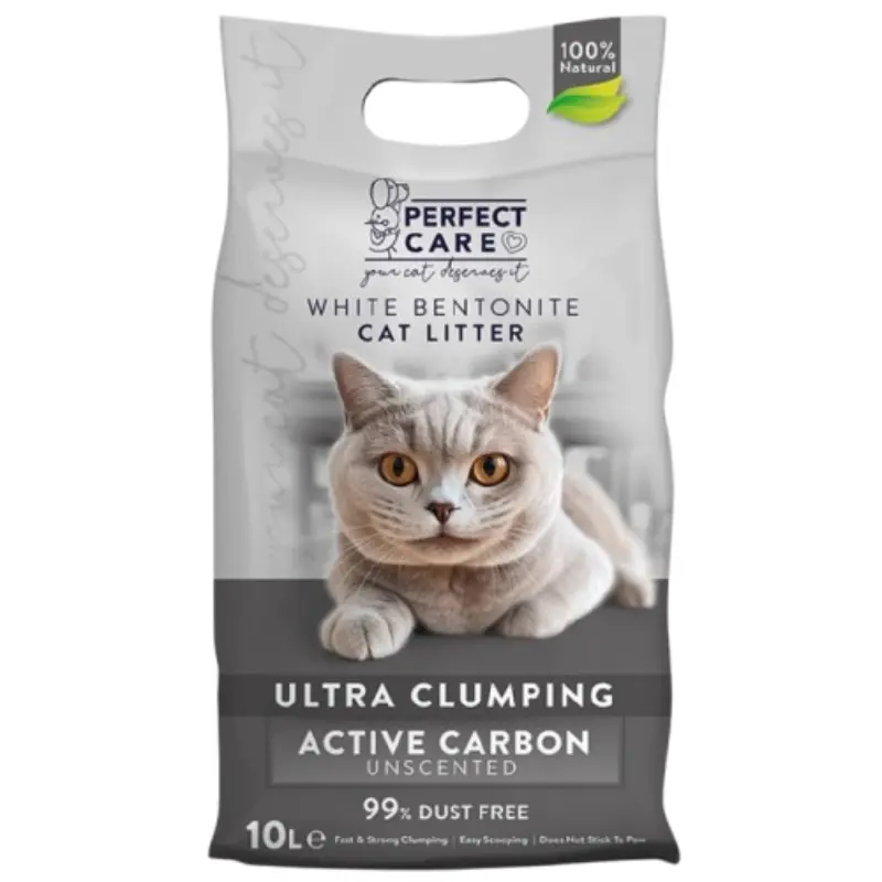 ammos-gatas-perfect-care-active-carbon-mpetonitis-10lt Perfect Care Άμμος Γάτας Μπετονίτης Active Carbon 10lt - Image 1