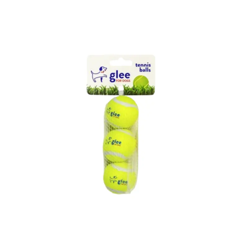 glee-91000 Glee Παιχνίδι Σκύλου Tennis Balls Κίτρινο 4cm 3τμχ - Image 1