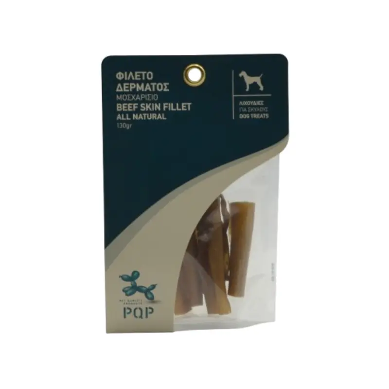 pqp-fileto-dermatos-beef PQP Φιλέτο Δέρματος Μοσχαρίσιο Σκύλου 130g - Image 1