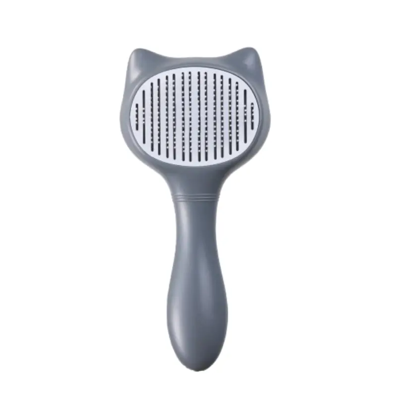 roberts-uniq-xtena-gkri Uniq Pets Χτένα Γάτας Περιποίησης σε Σχήμα Γάτας Γκρι - Image 1