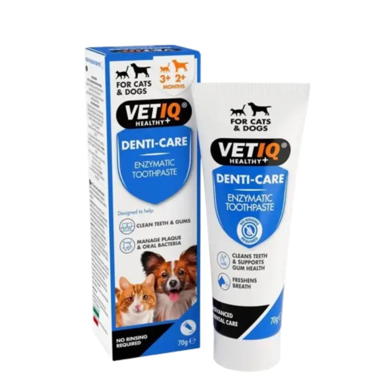 vetiq-denti-care-enzymatic-odontokrema-70gr VetIQ Denti-Care Enzymatic Οδοντόκρεμα για Σκύλους και Γάτες 70gr - Image 1