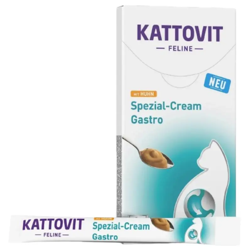 ygri-trofi-gatas-kattovit-gastro-cream-me-kotopoylo-6x15gr- Υγρή Τροφή Γάτας Kattovit Gastro Cream με Κοτόπουλο 6x15gr - Image 1