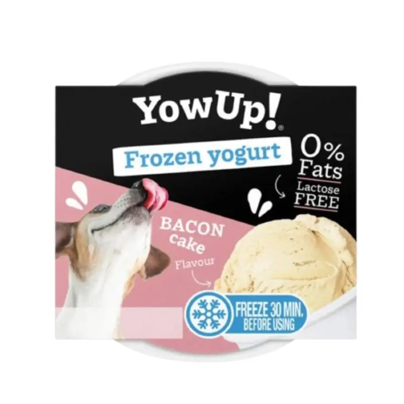 yowup-bacon-cake-pagoto-skylou-110gr Yowup Dog Ice Cream Bacon Cake 110gr - Image 1