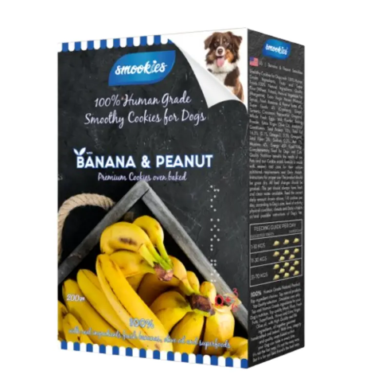 Smookies-Banana-Peanut Smookies Μπισκότα Σκύλου Μπανάνα & Φυστικοβούτυρο 200gr - Image 1