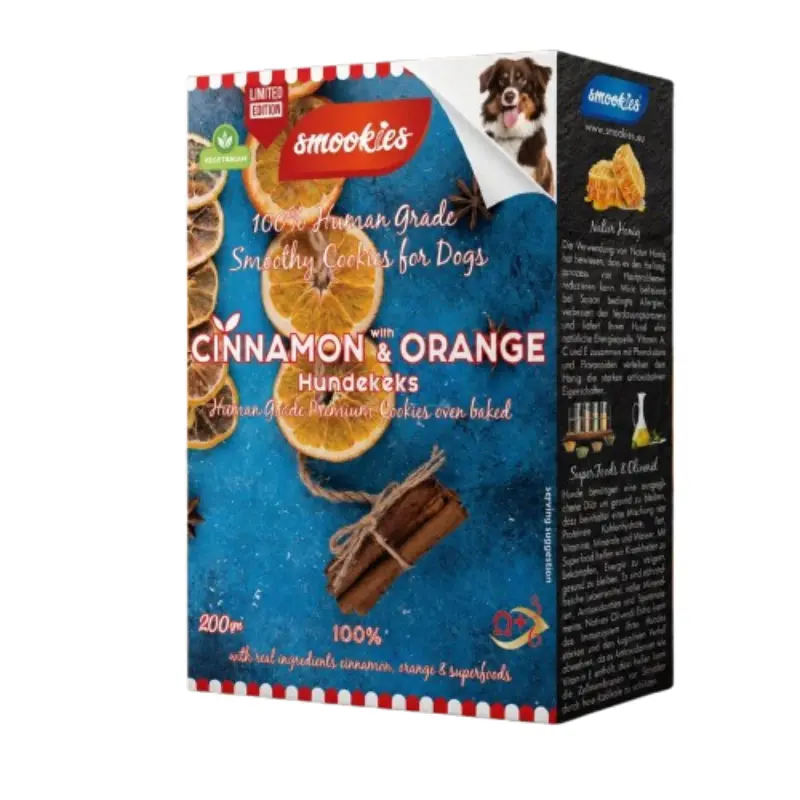 Sookies-Cinnamon-Orange Smookies Μπισκότα Σκύλου Κανέλα & Πορτοκάλι 200gr - Image 1