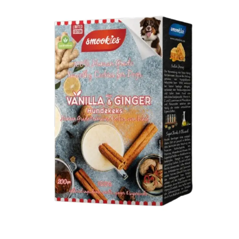 Sookies-Vanilla-Ginger Smookies Μπισκότα Σκύλου Βανίλια & Τζίντζερ 200gr - Image 1